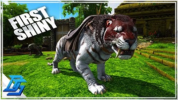 FIRST SHINY DINOSAUR? TIGER SABERTOOTH TAMED! - Ark Survival Evolved Gameplay (2022) - Part 9