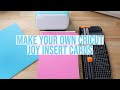 MAKE YOUR OWN CRICUT JOY INSERT CARDS