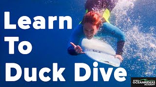 How to Duck Dive a Longboard for Beginners - Learn to Surf