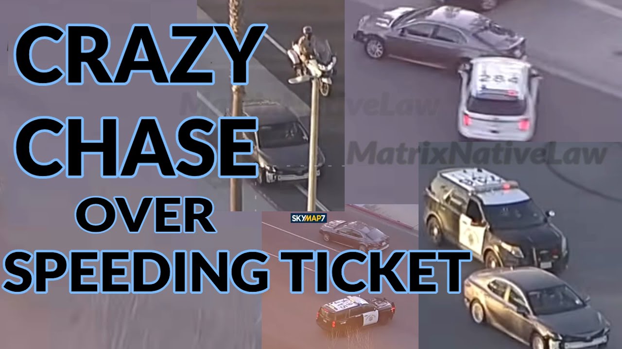 Man leads California Highway Patrol on High Speed Chase over a speeding ...