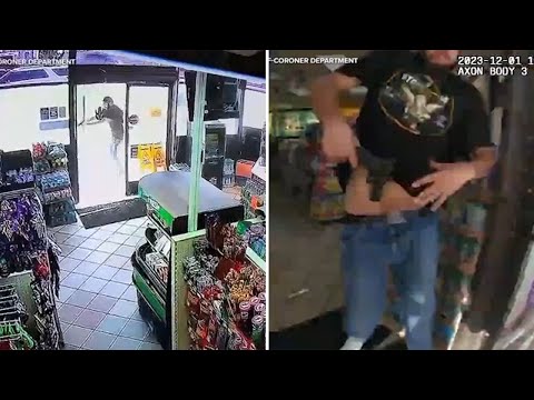 Dramatic shootout between deputy and suspect in San Bernardino Co. caught on bodycam video
