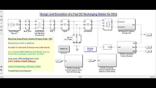 Project | Research | Electrical Vehicle | Charging Station | Design | G2V | V2G | MATLAB | Simulink