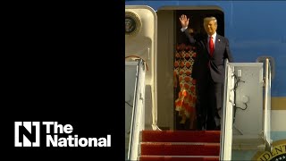 Donald Trump and family land in Florida as inauguration takes place