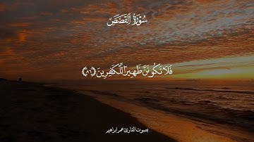 ختام سورة القصص بتلاوة يصحبها الهدوء بصوت القارئ عمر ابراهيم