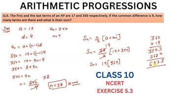 The first and the last terms of an AP are 17 and 350 respectively. If the common difference is 9