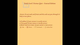 Level 2 Daily Science Quiz With General Edition 10Q Apr 23 2026