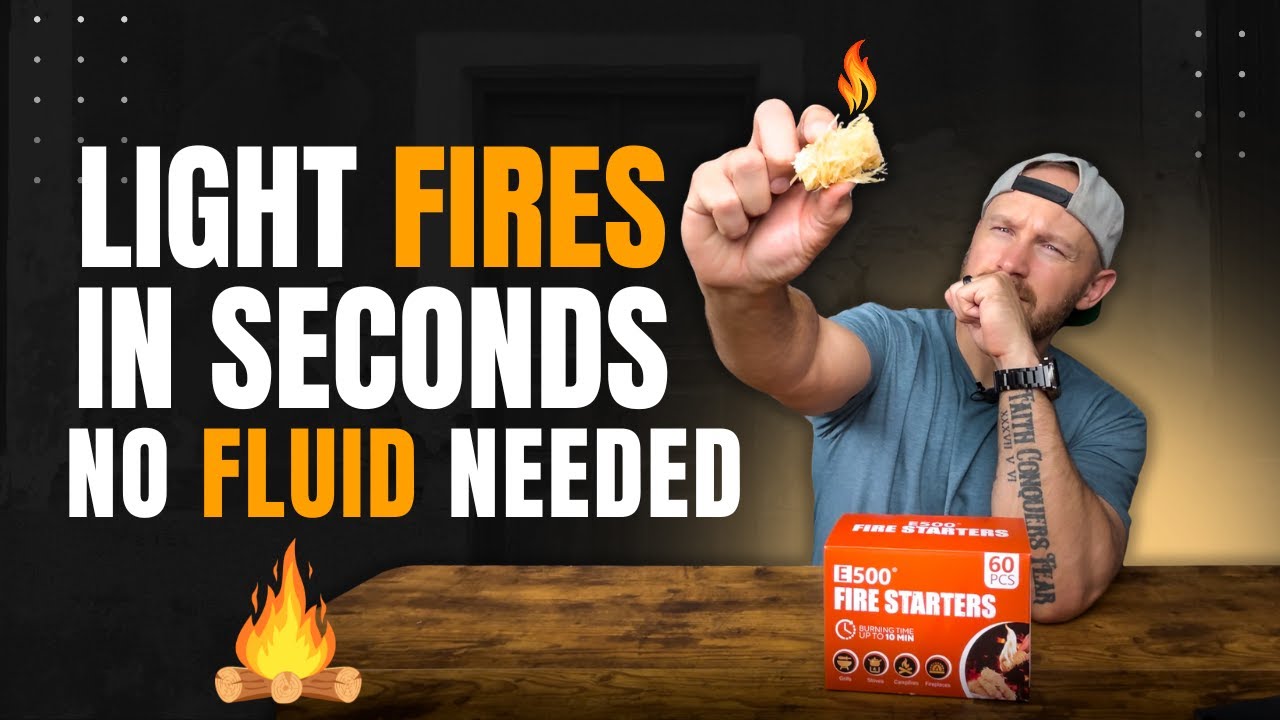 Best Fire Starters for Grilling & Camping | E500 Natural Fire Starter Review