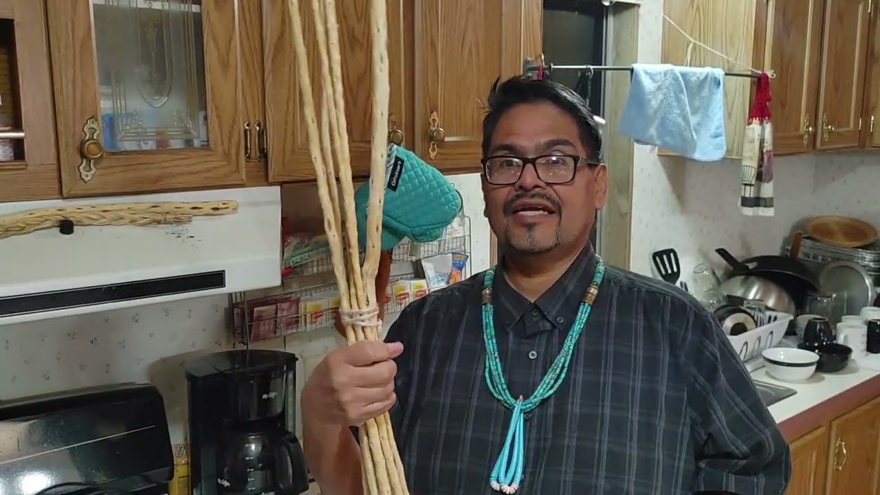 Making Blue Corn Mush using Juniper Ash.