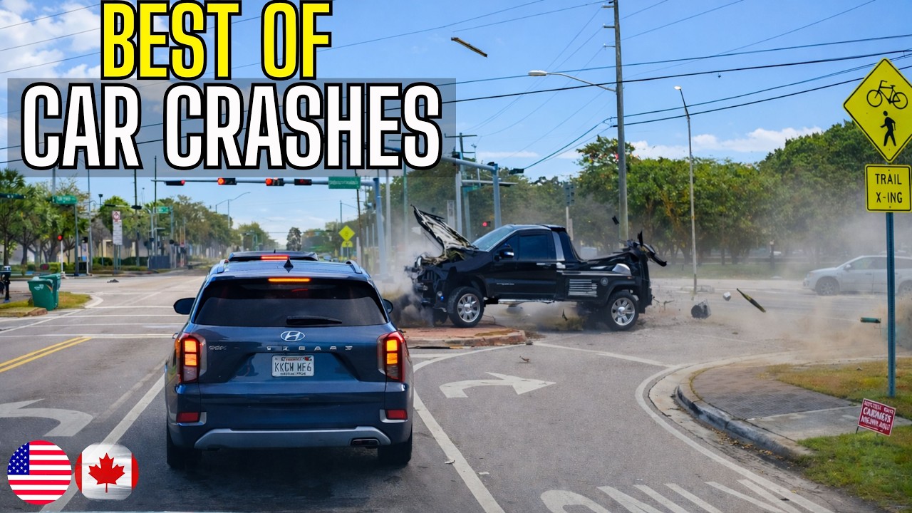 Best of Car Crashes Compilation | USA & Canada - 55