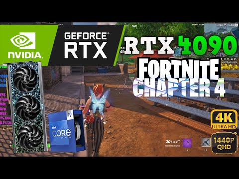 Fortnite Chapter 4 - RTX 4090 + i9 13900K + 64GB Ram (1440p | 4K Benchmark, Lumen Epic Settings)