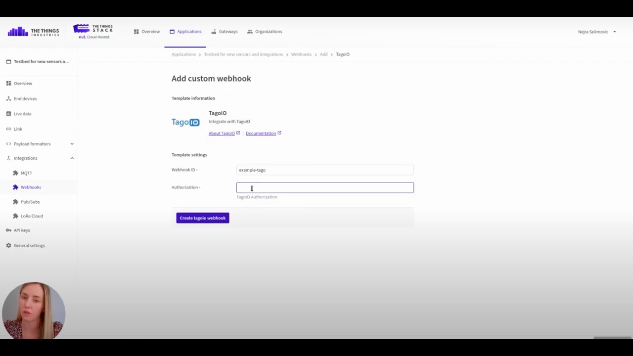 TagoIO Webhook Integration with The Things Stack - YouTube