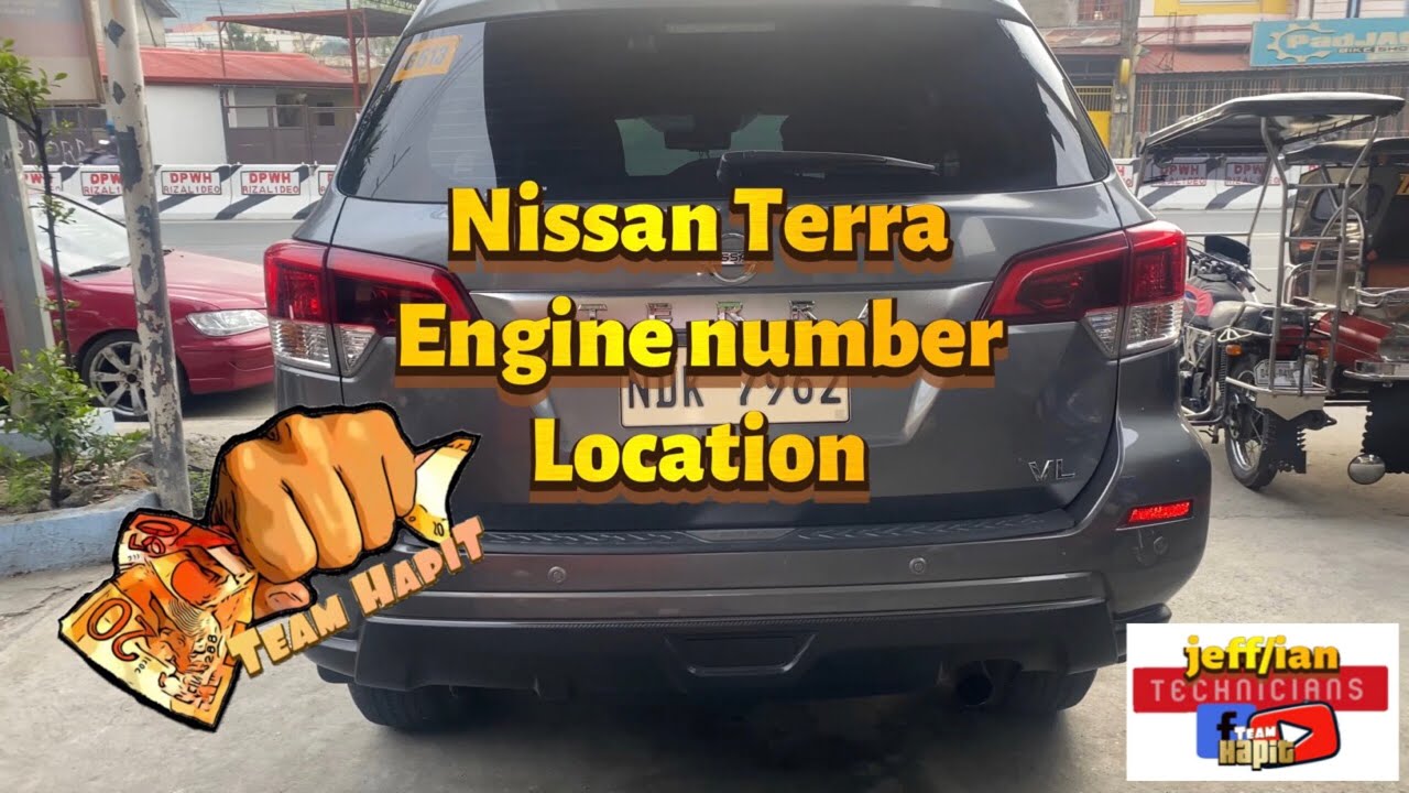 Nissan Terra engine number location YouTube
