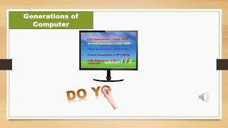 Generations of computer explained for class 4