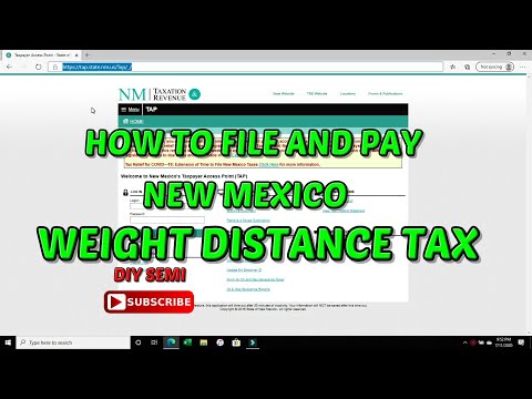 How to file and pay New Mexico weight distance tax