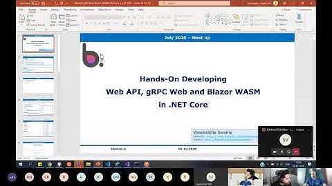 Hands on - Developing with gRPC & Blazor - Viswanatha Swamy