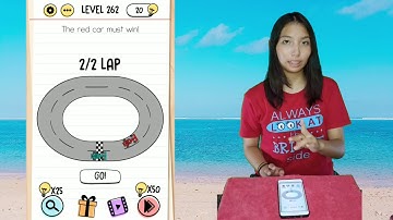 Brain Test Level 262 The red car must win
