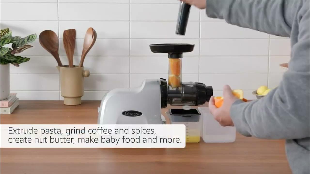 Omega MM400GY Medical Medium Juicer, BPA Free, Slow Masticating High