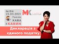 Декларація з єдиного податку у випуску №184 Ранкової Кави з Кавин