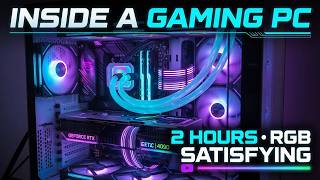 Inside a High End Gaming PC #GamingPC #RGBSetup #PCBuild #PCSounds #TechAmbience #Satisfying #2Hour