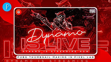 Pubg Live Stream Thumbnail Making In Pixel lab ( Without Ps Touch ) Android Editing