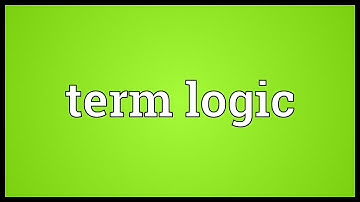 Term logic Meaning