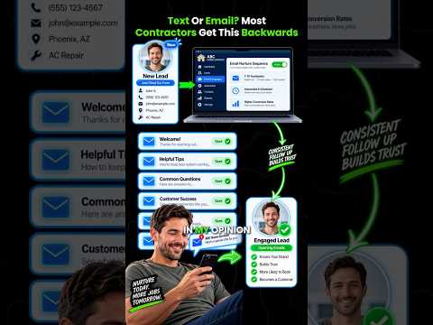 Text Or Email Most Contractors Get This Backwards | Relentless Digital