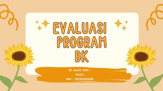 EVALUASI PROGRAM BK !!