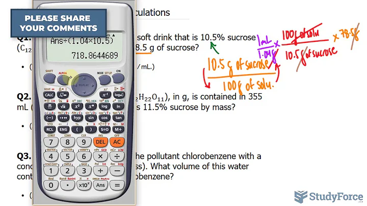 ⚗️ Using Parts by Mass in Calculations (Part 1)