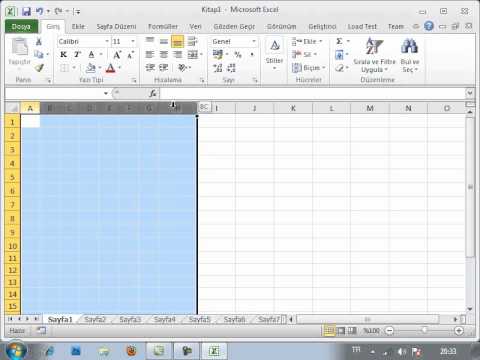 MİCROSOFT EXCEL 2010 GÖRSEL VİDEO EĞİTİMİ -Excel 2010'a Giriş