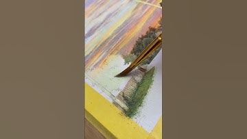 Vẽ phong cảnh với màu prima / Bạch Tuộc Sông  #watercolor #sketching #prima