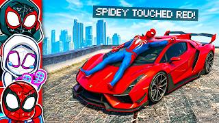 Spiderman CAN'T TOUCH RED in GTA 5...