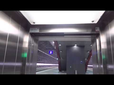 Brand-New 2013 KONE Monospace MRL T. Glass El/Ls@Aviapolis Commuter Train Station, Vantaa, Finland