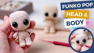 SQUARE HEAD Crochet Amigurumi doll | Mini Funko pop Amigurumi
