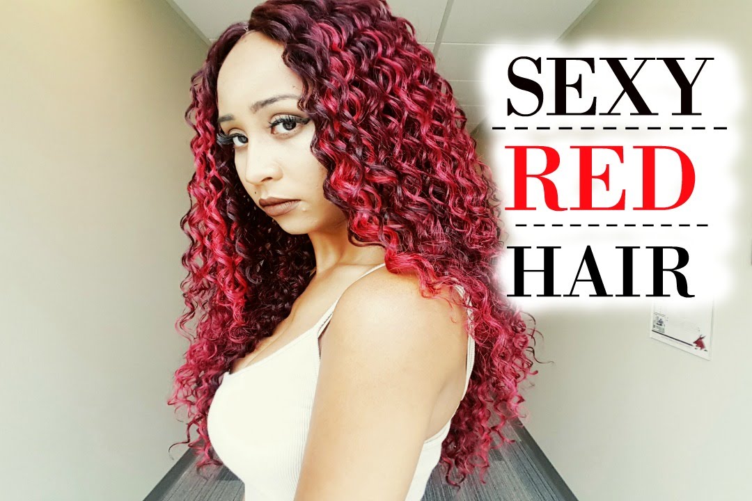 FREETRESS EQUAL DELUX LACE FRONT WIG -- TALIA | COLOR: TSMARLOT | SEXY RED HAIR