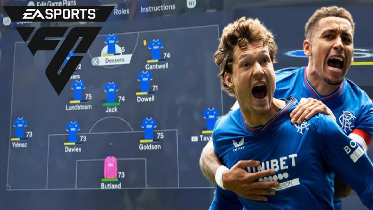 RANGERS PLAYER RATINGS REVEALED!!! EA SPORTS FC 24 RANGERS PLAYER ...