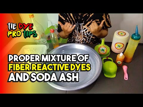 How to use soda ash for tie dye