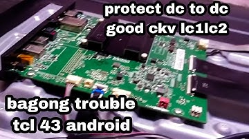 tcl 43 android tv good backlight no picture