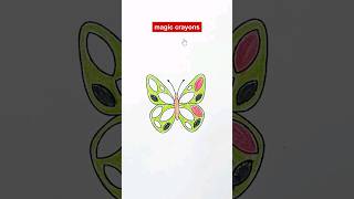 coloring page the butterfly 🦋 #shorts