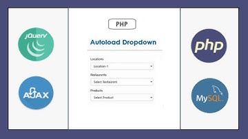 Ajax Autoload Dropdown using JQuery and PHP