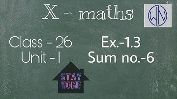 Class - 26 | 10th Maths | UNIT -1 | Relation & Function | Ex.-1.3 | Sum no.-6 - By Nivetha Bharathi