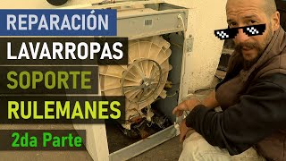 2/2 ✅ Como REPARAR LAVARROPAS, cambio de rulemanes y soporte Drean, lavarropas ruido al centrifugar