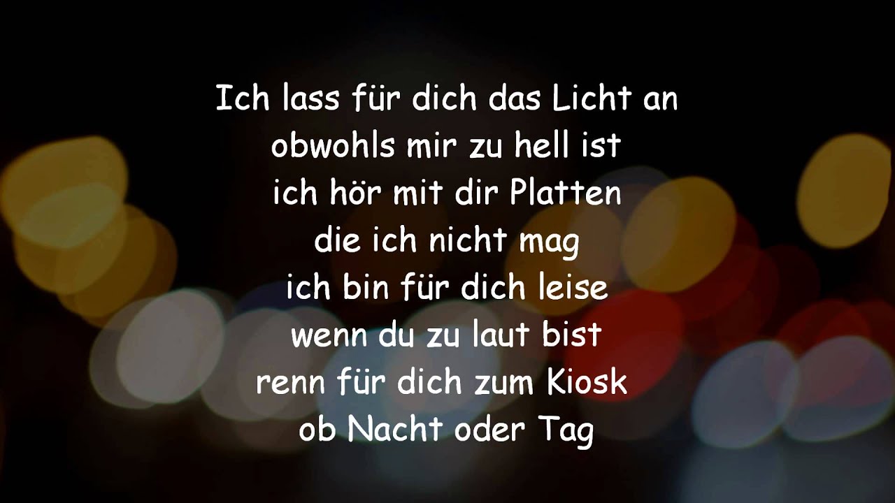 Revolverheld Ich Lass Fur Dich Das Licht An Official Lyrics Video Youtube Musik Hochzeit Revolverheld Lieder