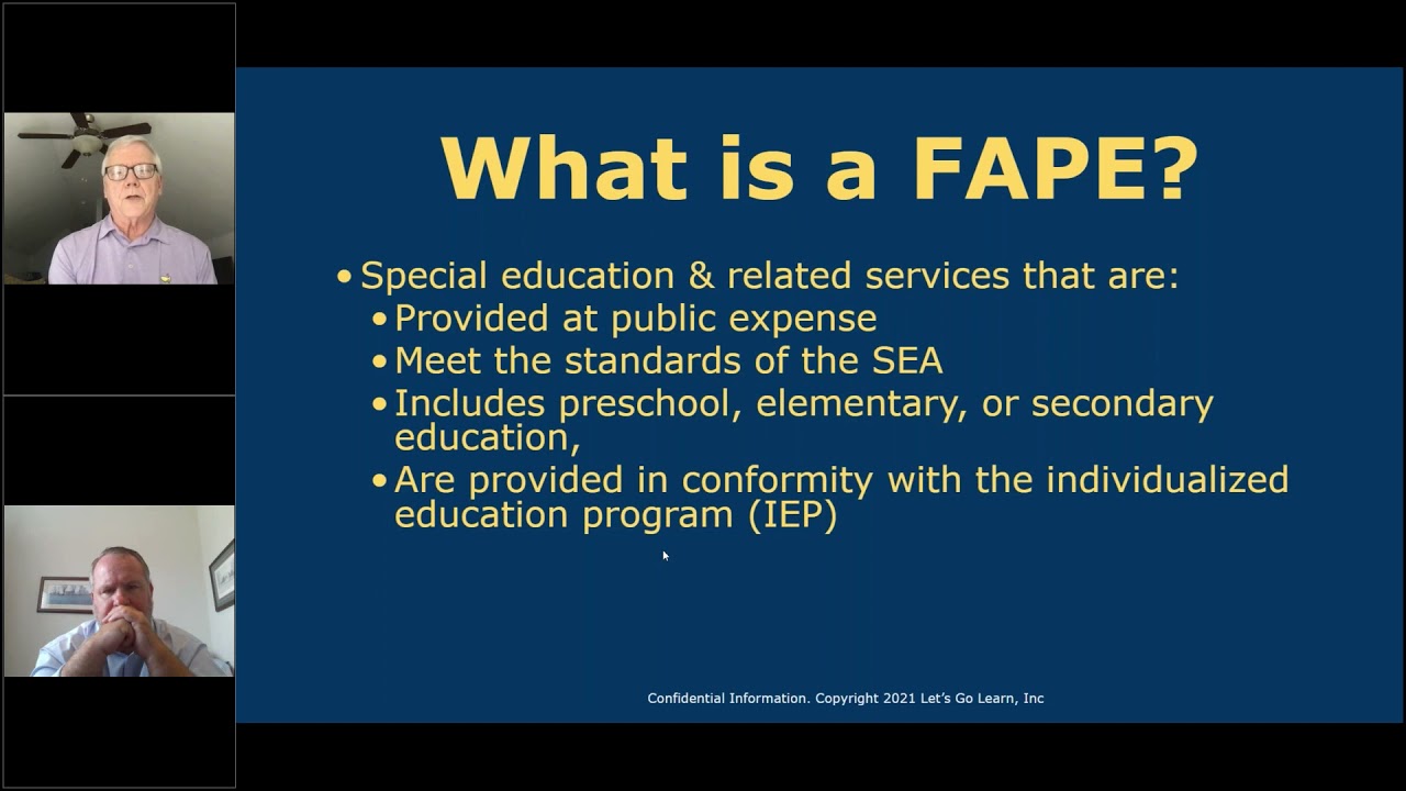 LGL Special Education Dr. Yell Webinar: Leading FAPE Issues