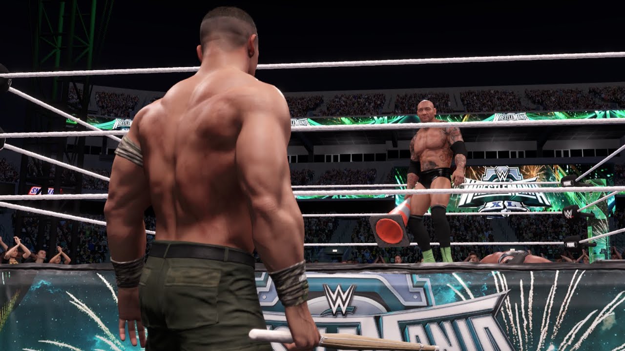 JOHN CENA VS BATISTA VS RANDY ORTON - TRIPLE THREAT MATCH -  WWE2K25GAMEPLAY - 