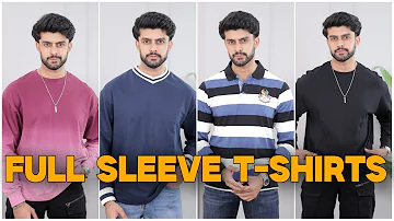 Full Sleeves T-shirts For Men 2024 | BUDGET T-SHIRTS FOR MEN