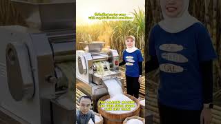sugar cane grinding machine to make granulated sugar #machine #sugarcane #modernmachines