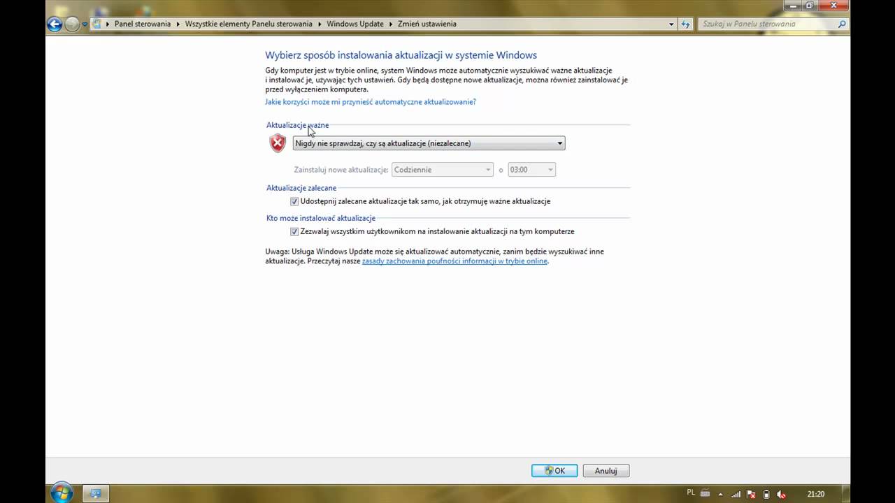 Jak Włączyć Automatyczną Aktualizacje - YouTube