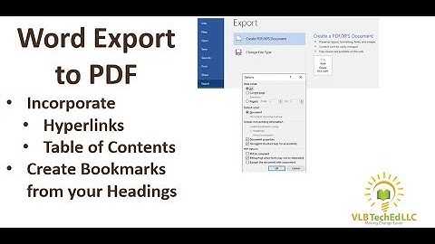 Word Export to PDF