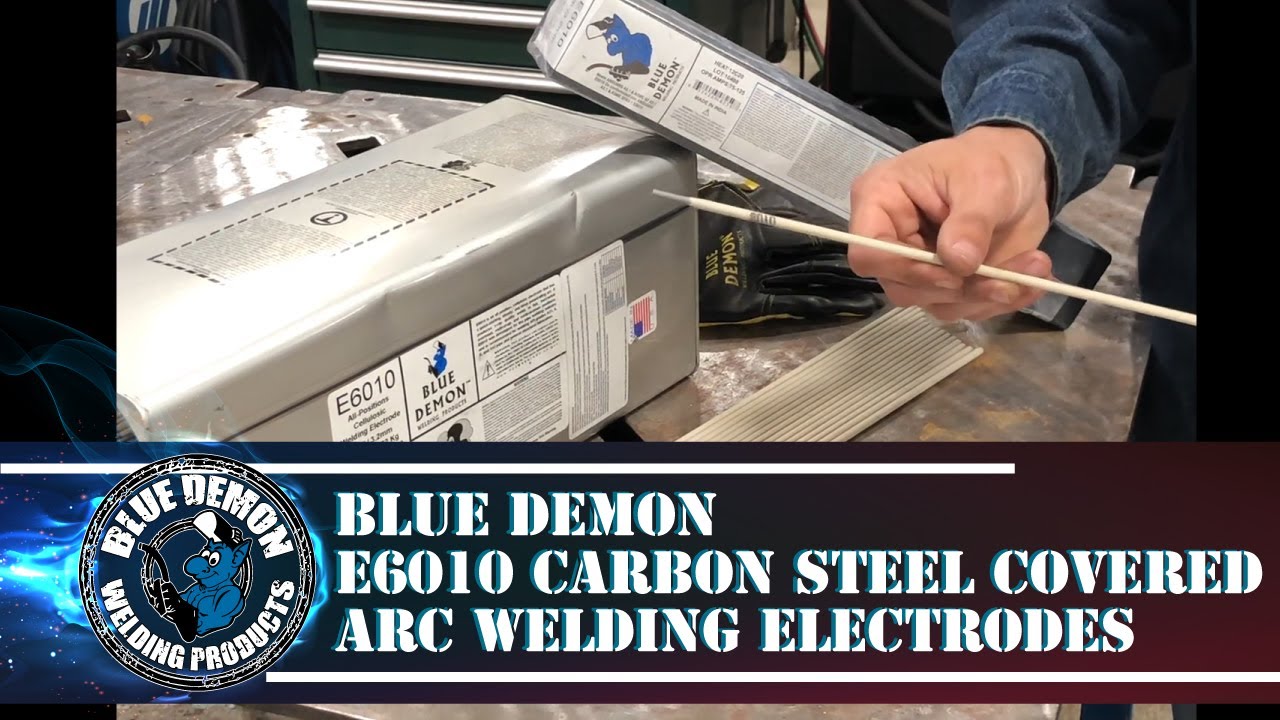 Carbon Steel Pipe Welding Electrode Blue Demon 6010 X 1/8 X 14 X 50LB Can