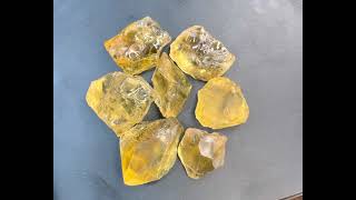 Big Size Citrine Facet Rough Lot
